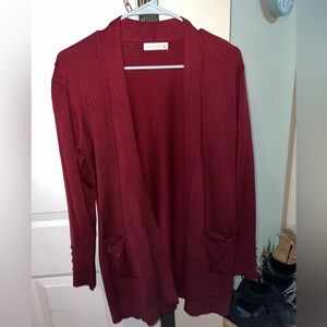Women’s Red Cardigan